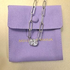 Melinda Maria "Hello Gorgeous" Samantha Silver Chain Link Necklace